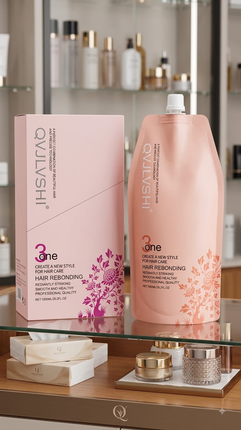 Qvjlvshi Professional 3-in-1 Hair Rebonding & Care System - 1000ml