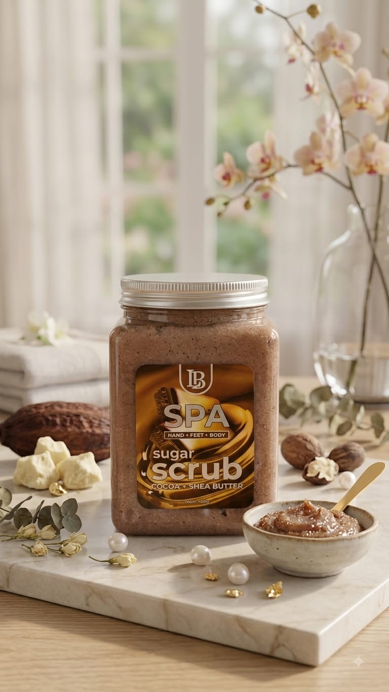 LB SPA Cocoa & Shea Butter Sugar Scrub (Hand, Feet & Body)